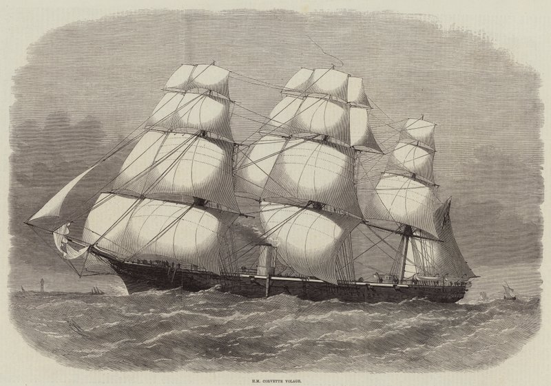 HM Corvette Volage by Edwin Weedon