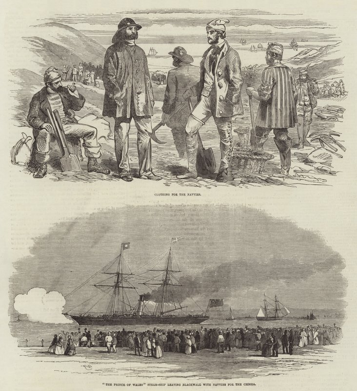 Navvies for the Crimea by Edwin Weedon