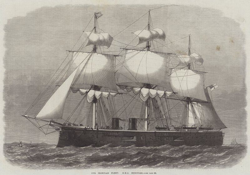 Our Ironclad Fleet, HMS Hercules by Edwin Weedon