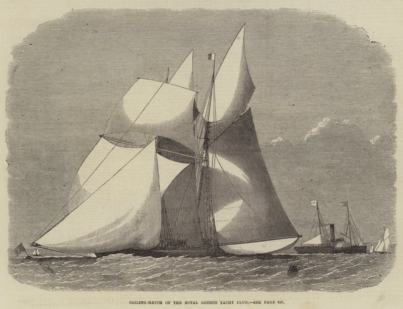 Sailing-Match of the Royal London Yacht Club by Edwin Weedon