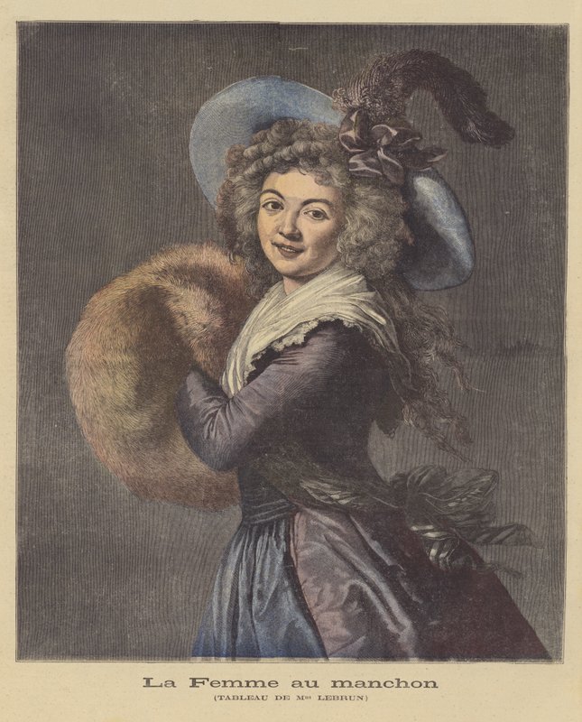 The Lady with the Muff by Elisabeth Louise Vigee Lebrun