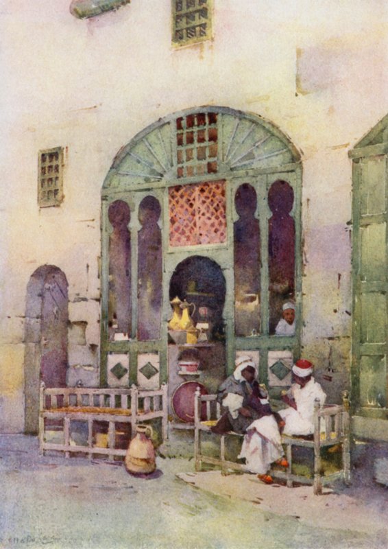 An Arab Cafe, Cairo by Ella Du Cane