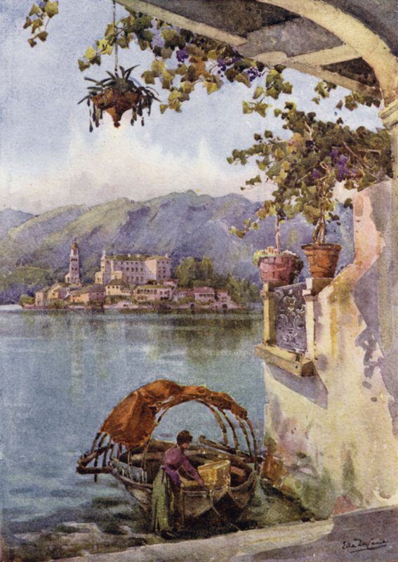 An Archway at Orta by Ella Du Cane