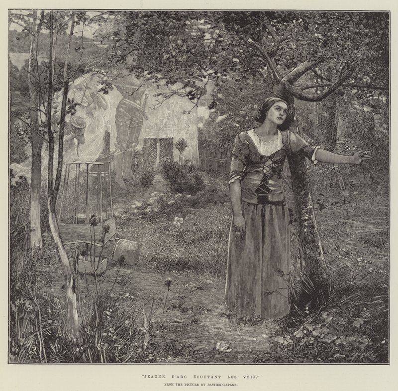 Joan of Arc Listening to the Voices by Emile Bastien Lepage