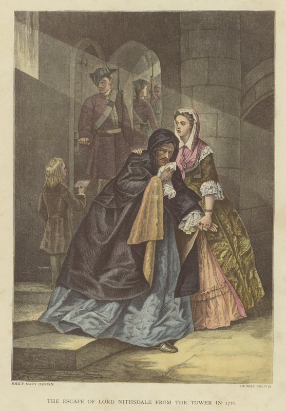 The Escape of Lord Nithsdale from the Tower in 1716 by Emily Mary Osborn