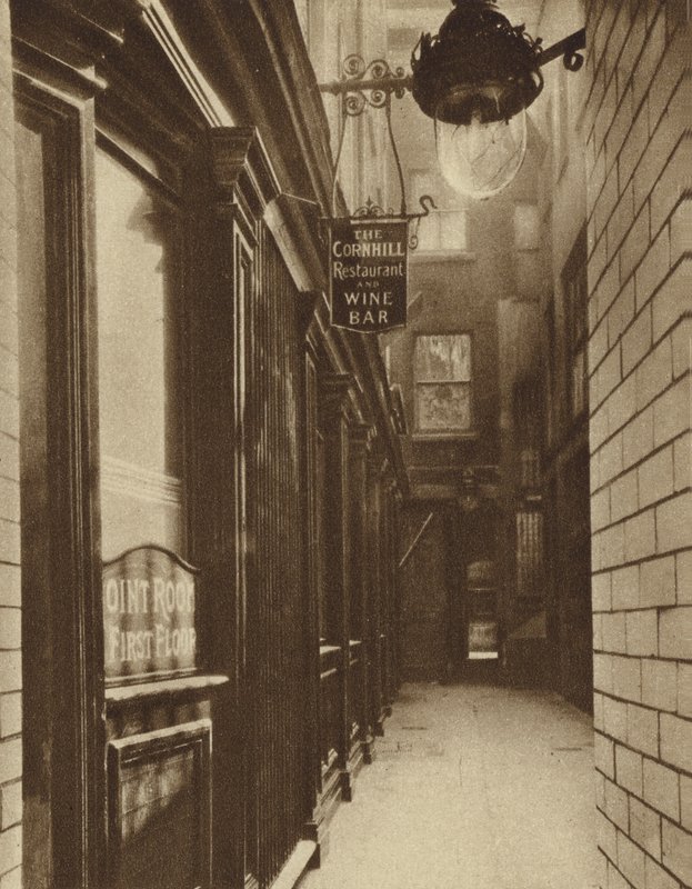 The George and Vulture, Off Cornhill, City of London, Celebrated as the Place Where Coffee Was Introduced to London by a Turkish Merchant in 1652 by English Photographer