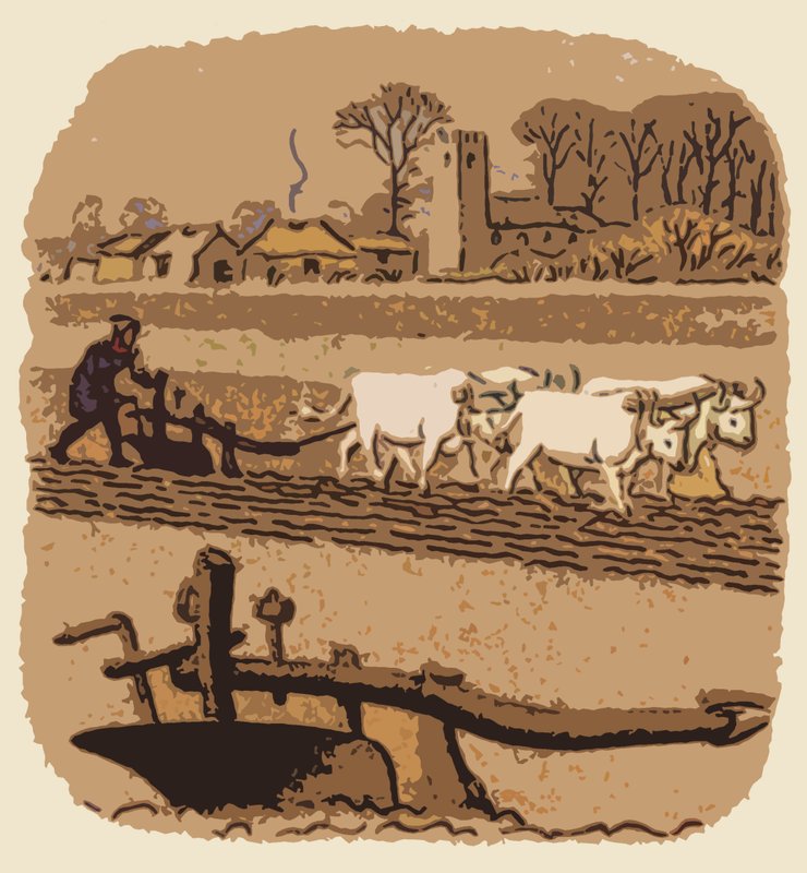 Agriculture in the Middle Ages by English School