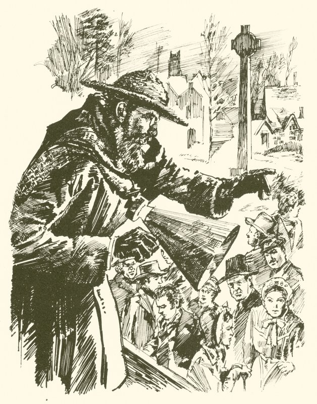 Anthony Trollope making a political speech by English School