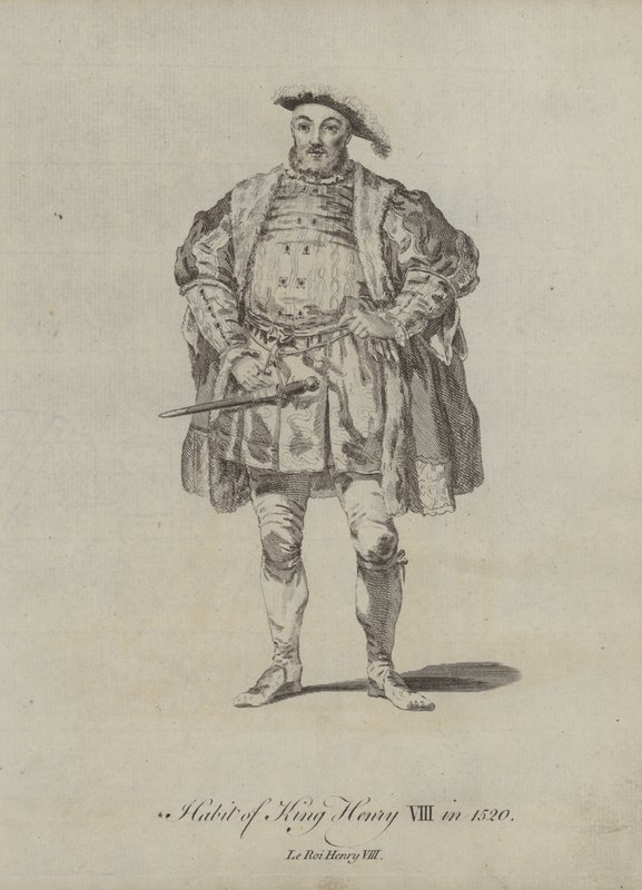 Habit of King Henry VIII in 1520 by English School