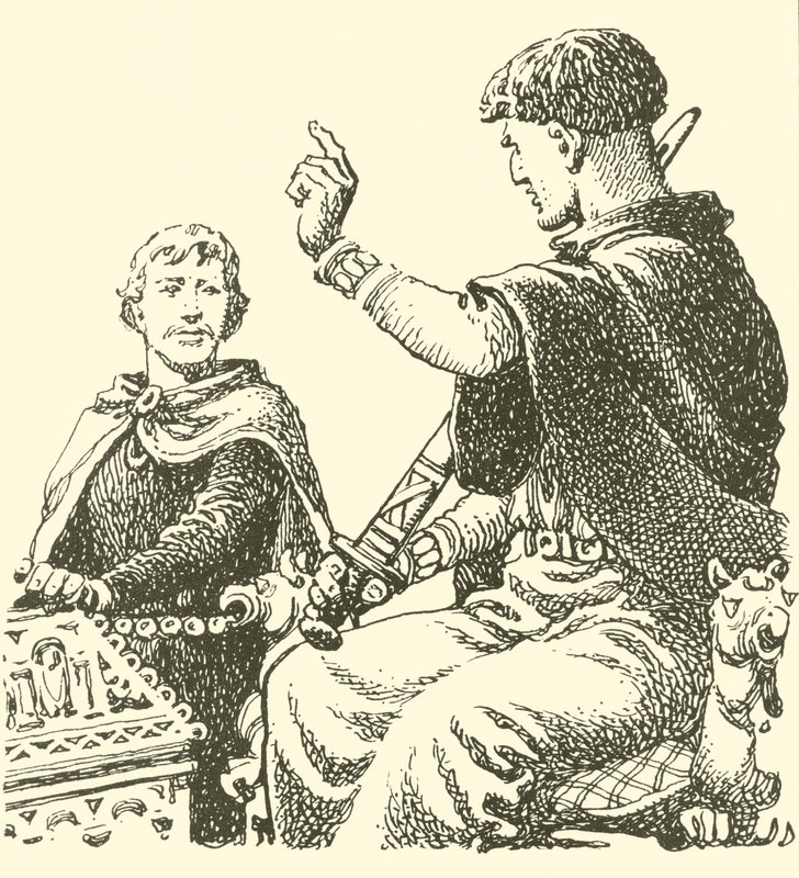 Harold as a Prisoner of William Duke of Normandy, Forced to Make a Solemn Promise to be William
