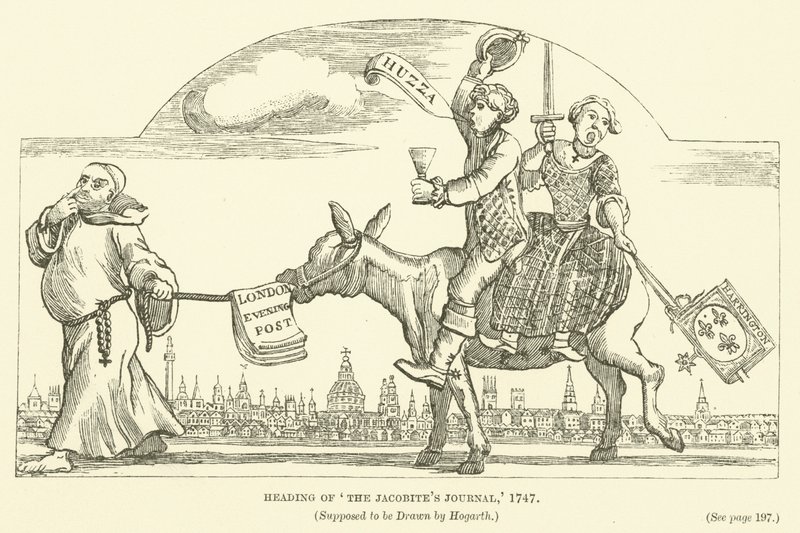 Heading of The Jacobite Journal, 1747, Supposed to be Drawn by Hogarth by English School
