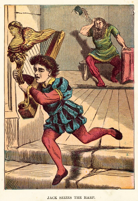 Jack seizes the harp by English School