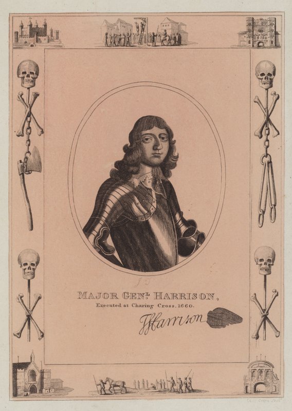 Major General Harrison, Executed at Charing Cross, 1660 by English School