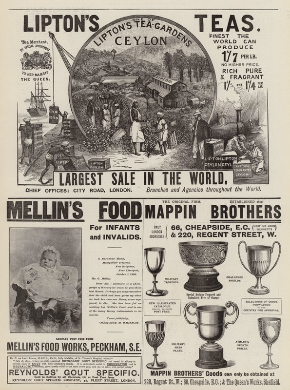 Page of Advertisements by English School