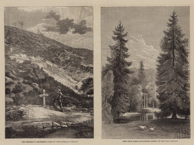 Scenes in France by English School