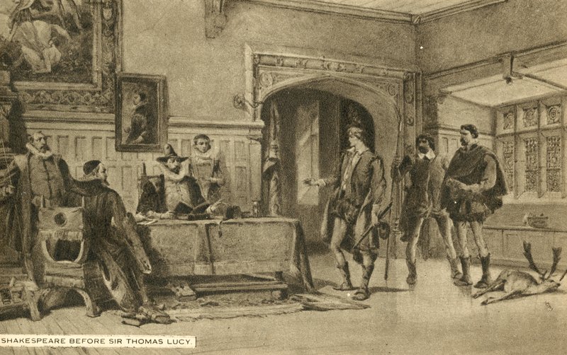 Shakespeare Before Sir Thomas Lucy by English School