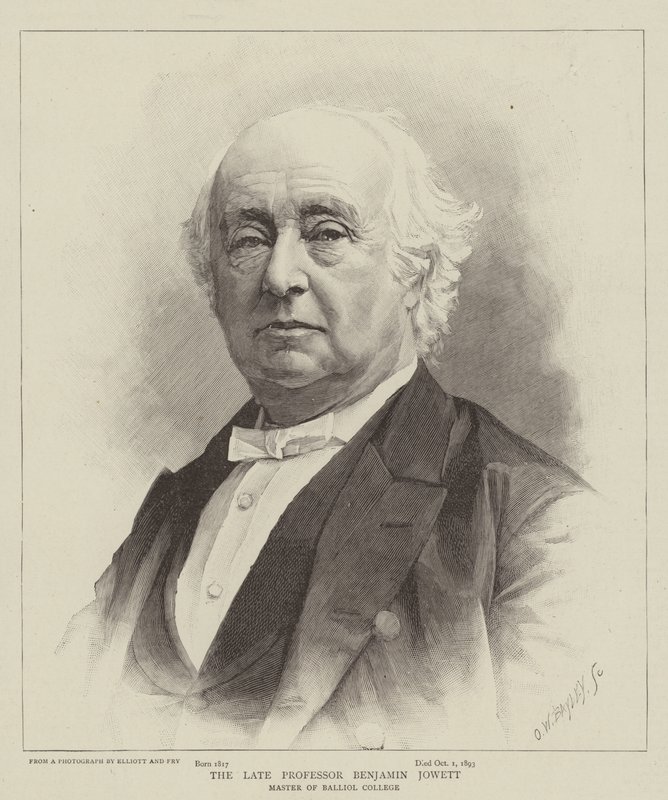 The Late Professor Benjamin Jowett by English School