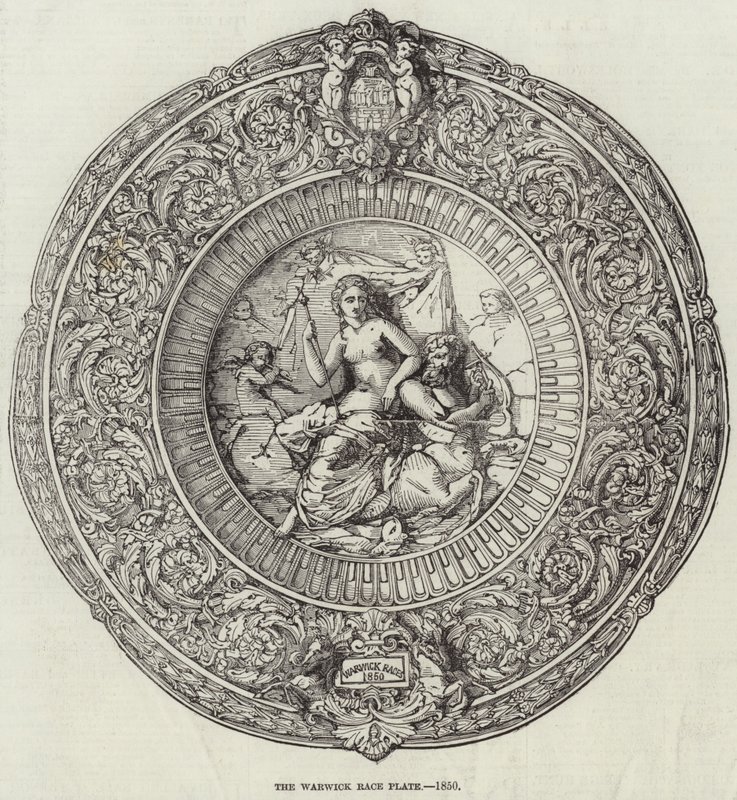 The Warwick Race Plate by English School