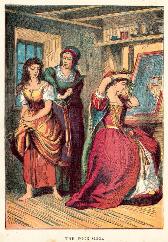 The poor girl by English School