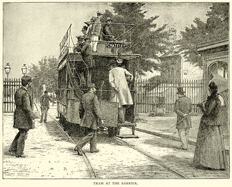 Tram at the Barrier by English School