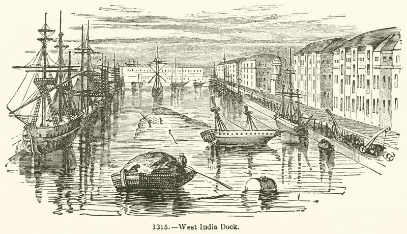 West India Dock by English School