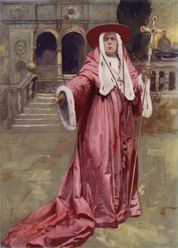 Mr. E. S. Willard in The Cardinal by English Photographer