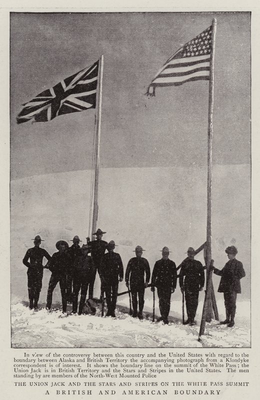 A British and American Boundary by English Photographer