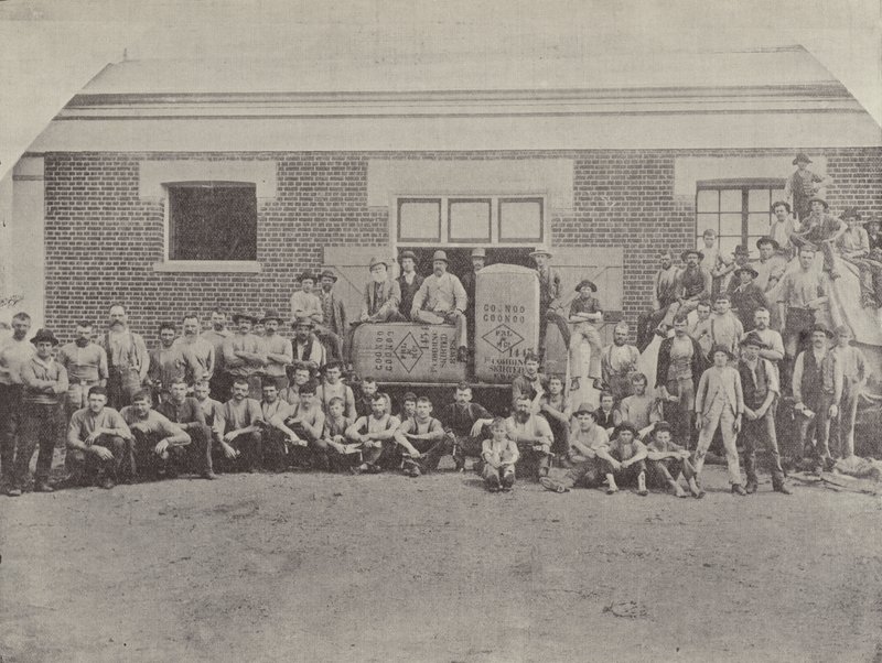 A Group of Shearers by English Photographer