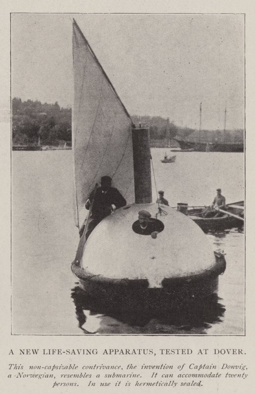 A New Life-Saving Apparatus, Tested at Dover by English Photographer