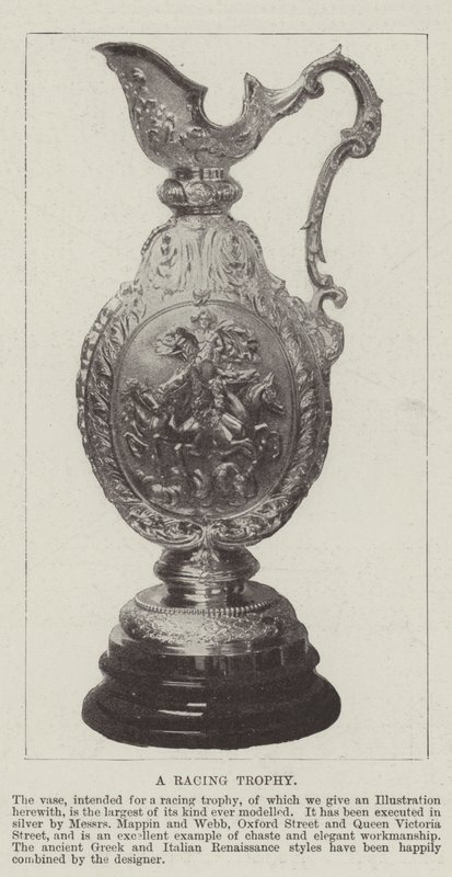 A Racing Trophy by English Photographer