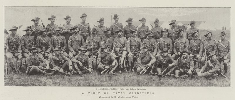 A Troop of Natal Carbineers by English Photographer