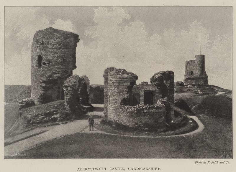 Aberystwyth Castle, Cardiganshire by English Photographer