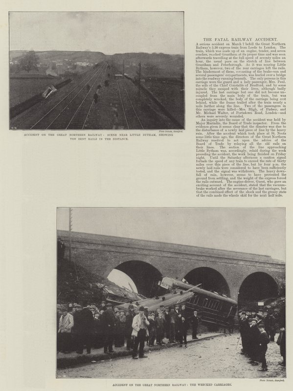 Accident on the Great Northern Railway by English Photographer