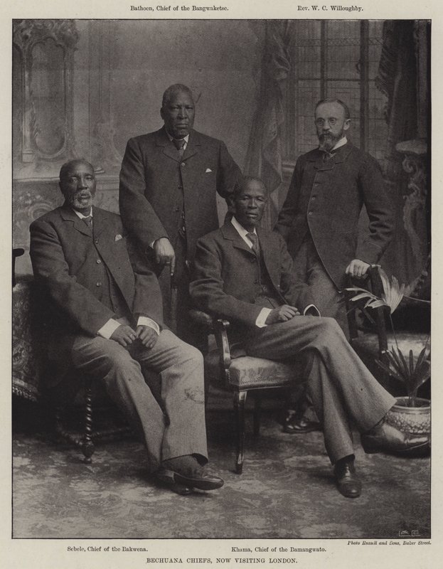 Bechuana Chiefs, now visiting London by English Photographer
