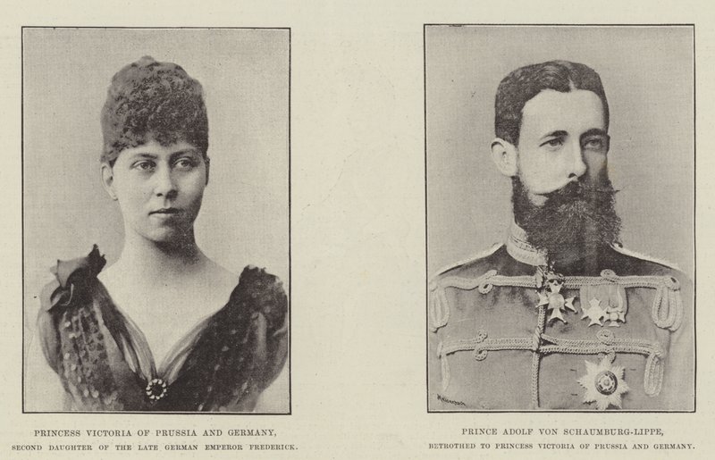 Betrothal of Princess Victoria of Prussia by English Photographer