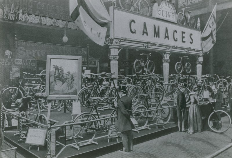 Bicycles in Gamages by English Photographer