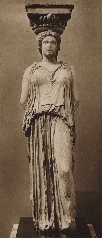 Caryatid of the Erechtheum by English Photographer