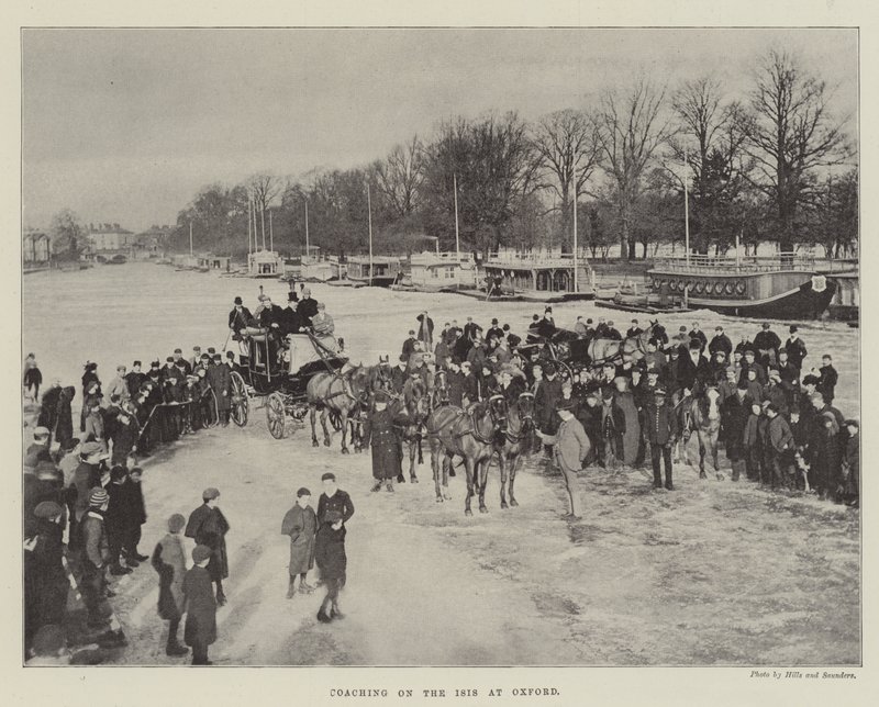 Coaching on the Isis at Oxford by English Photographer