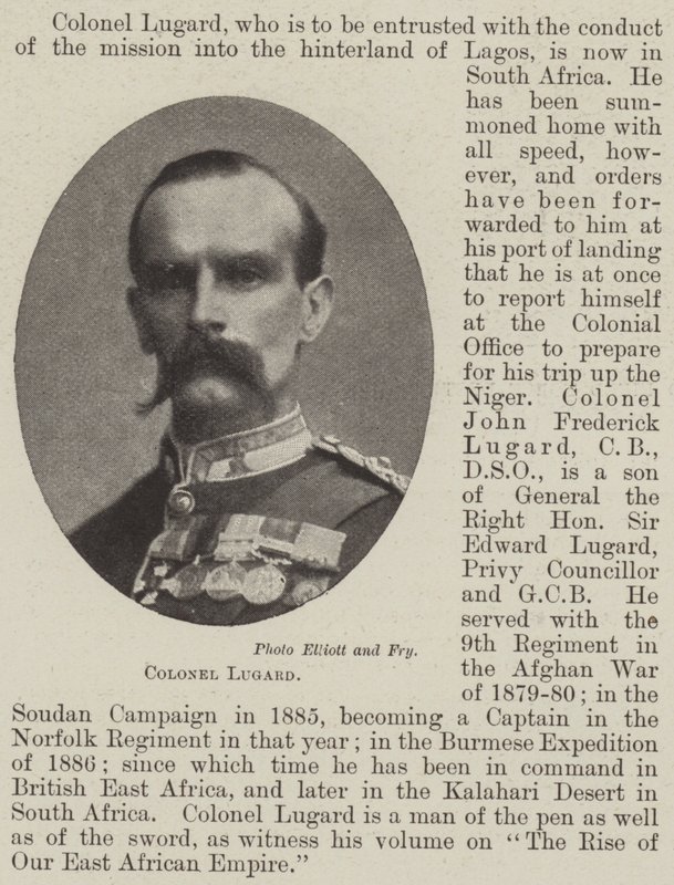 Colonel Lugard by English Photographer