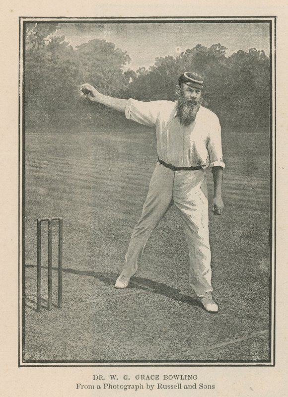 Cricketer Dr. W. G. Grace by English Photographer