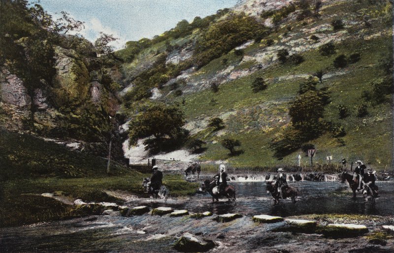 Dovedale, The Stepping Stones by English Photographer