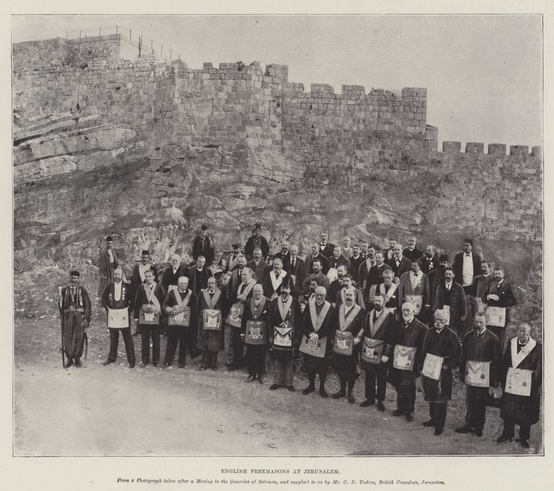 English Freemasons at Jerusalem by English Photographer