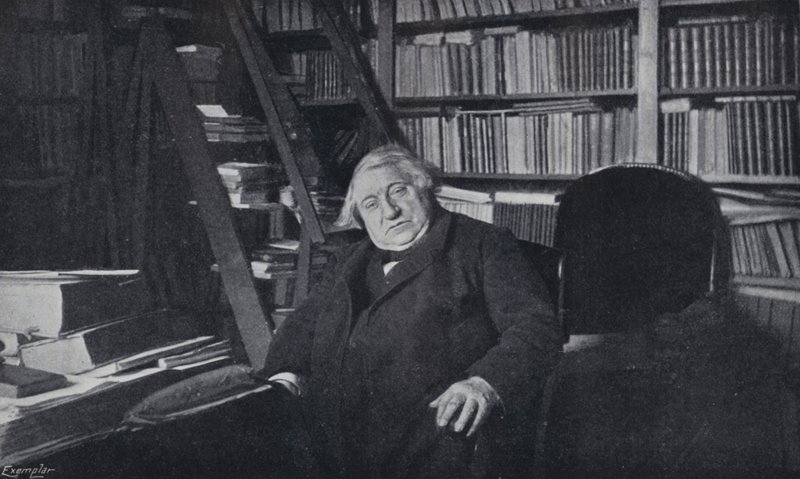 Ernest Renan in his Study by English Photographer