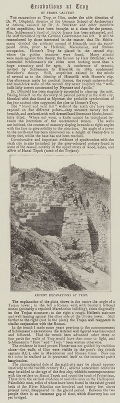 Excavations at Troy by English Photographer
