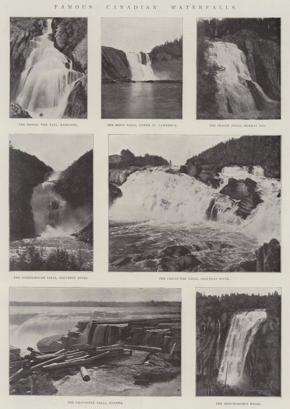 Famous Canadian Waterfalls by English Photographer