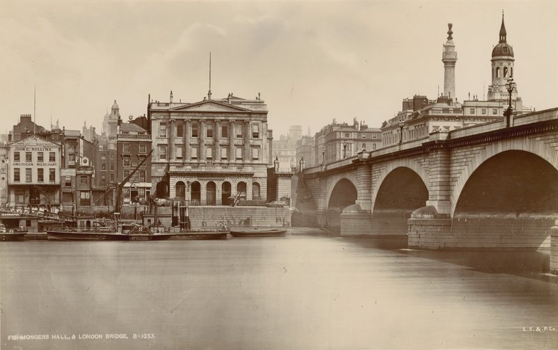 Fishmongers Hall and London Bridge by English Photographer
