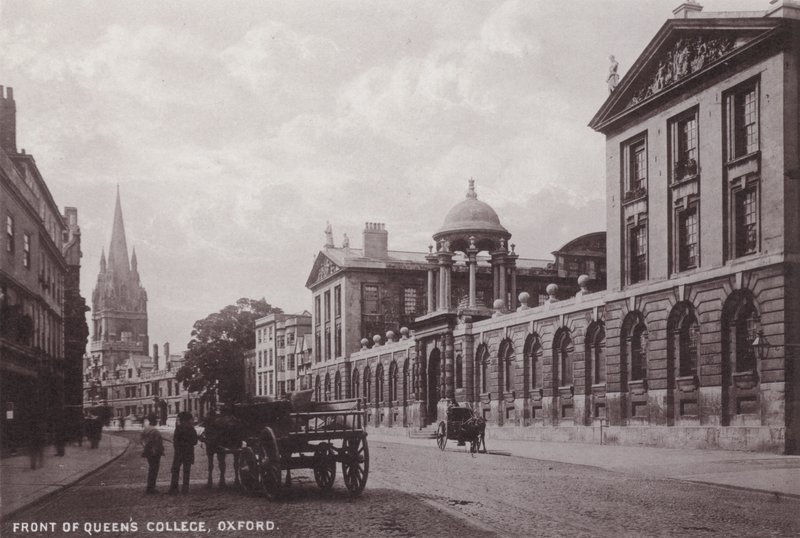 Front of Queens College, Oxford by English Photographer