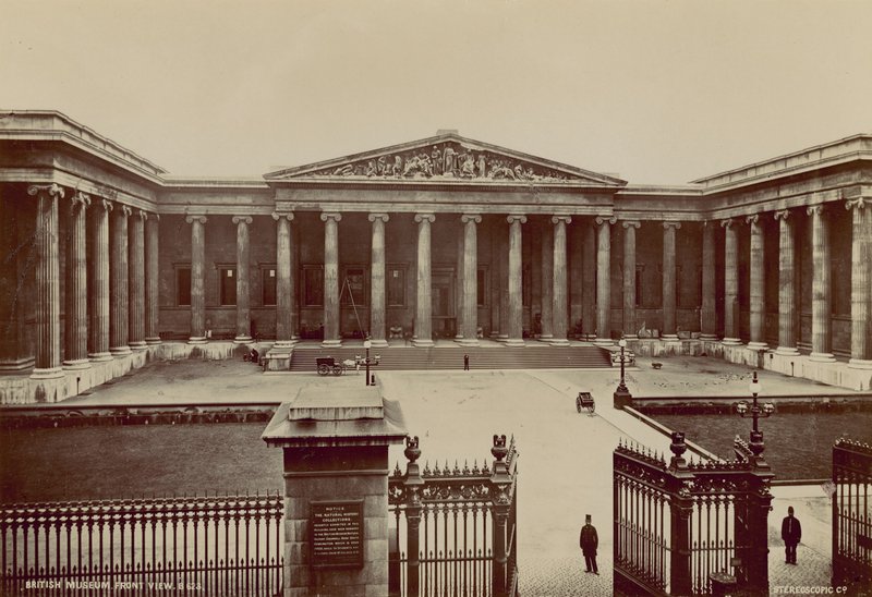 Front View of the British Museum by English Photographer