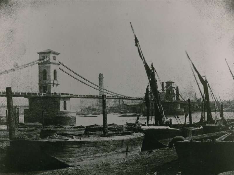 General View of Hungerford Bridge by English Photographer