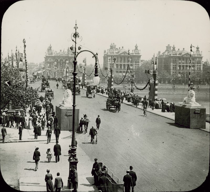 General View of Westminster Bridge by English Photographer